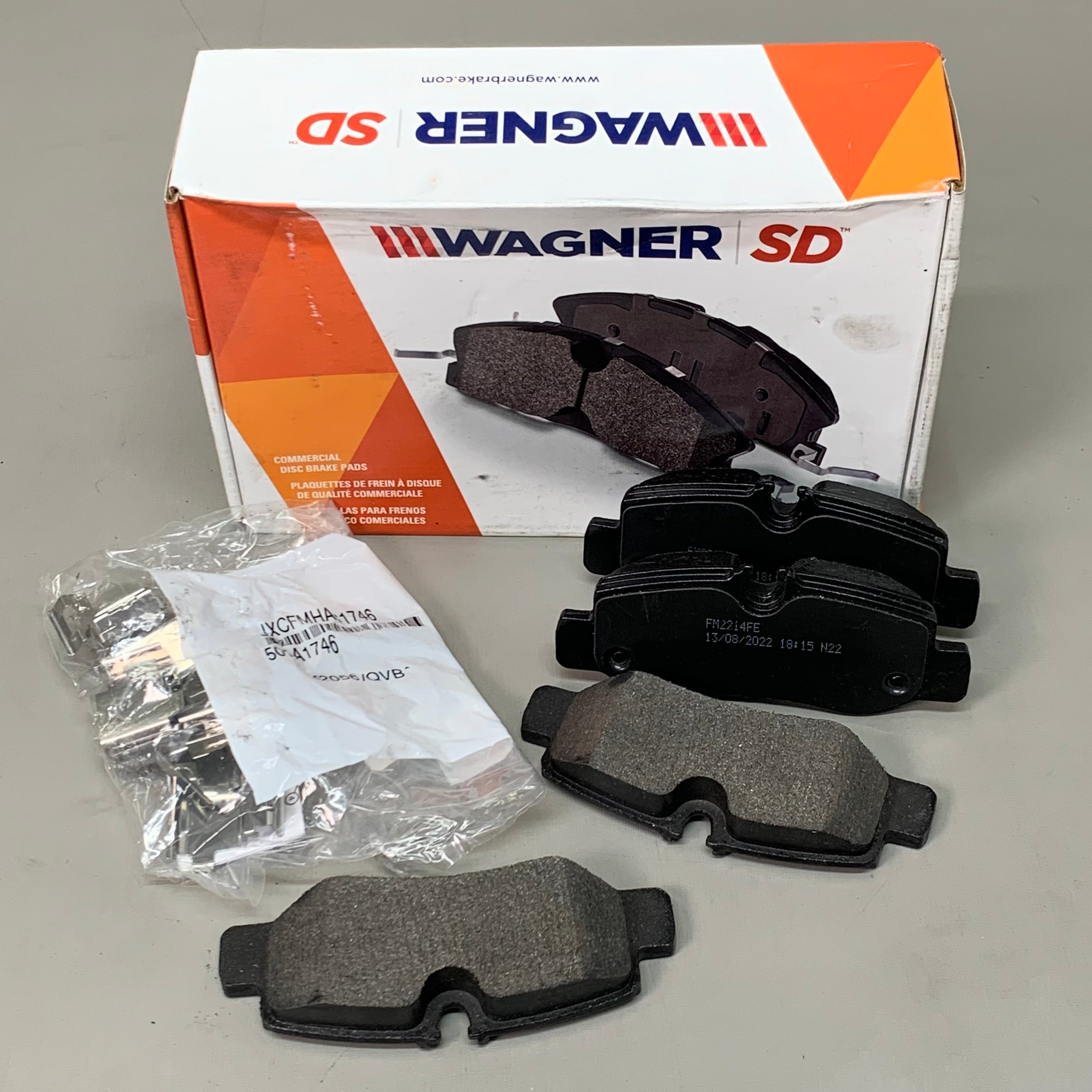 WAGNER SevereDuty Semi-Metallic Disc Brake Pad Set 5 1/2