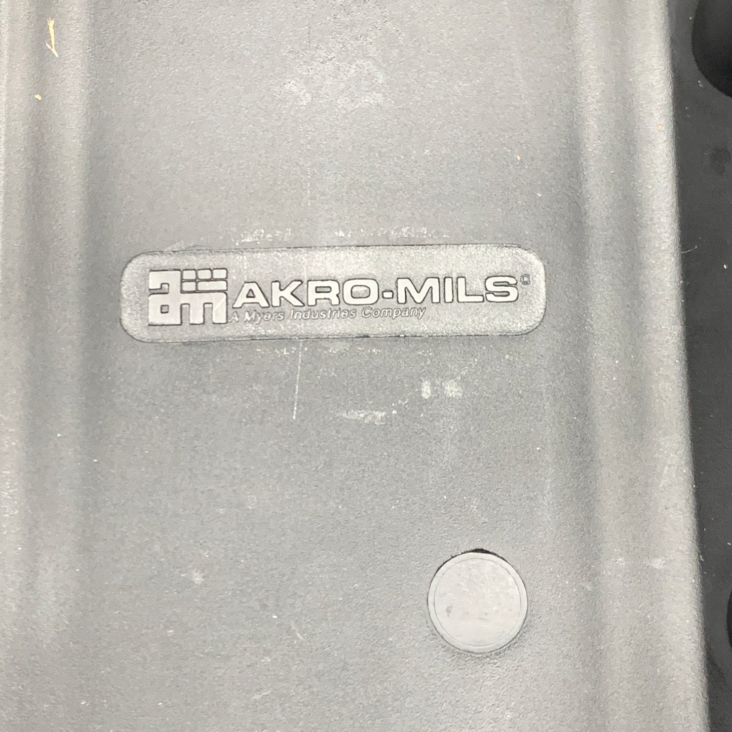 AKRO-MILLS (2 PACK) Stack and Nest Plastic Bin 24 LB Load Capacity 307762 BLACK (New)