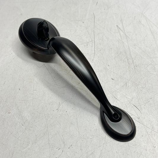 ZA@ KWIKSET Handleset Dead Bolt Keyed One Side Exterior Only (As-is Missing Parts)