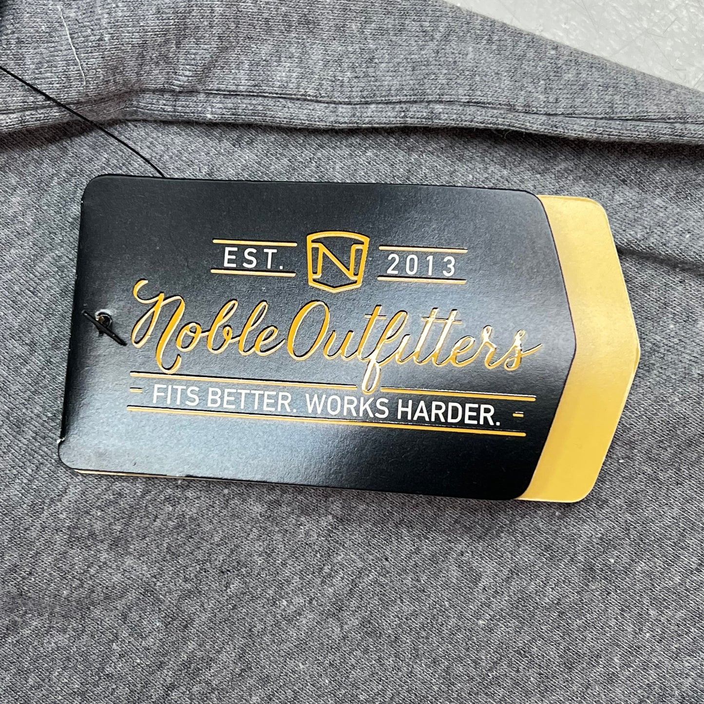 NOBLE OUTFITTERS Tug-Free Long Sleeve Crew Womens Sz 2XL Charcoal Heather 21582W