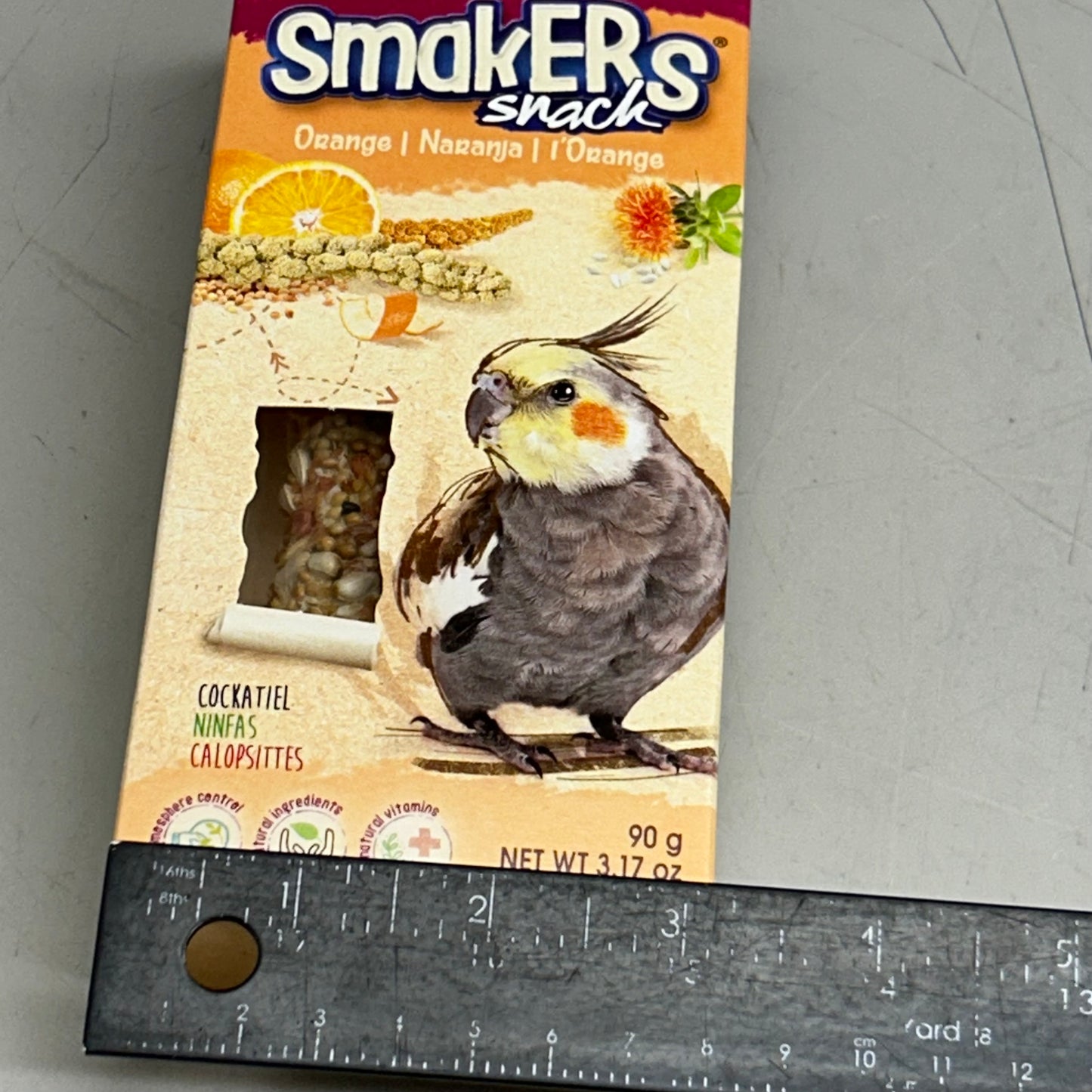 A&E CAGE COMPANY (2 Pack, 2PCS Each) Vitapol Smakers Snack Orange Flavor For Birds 3.17oz per Package