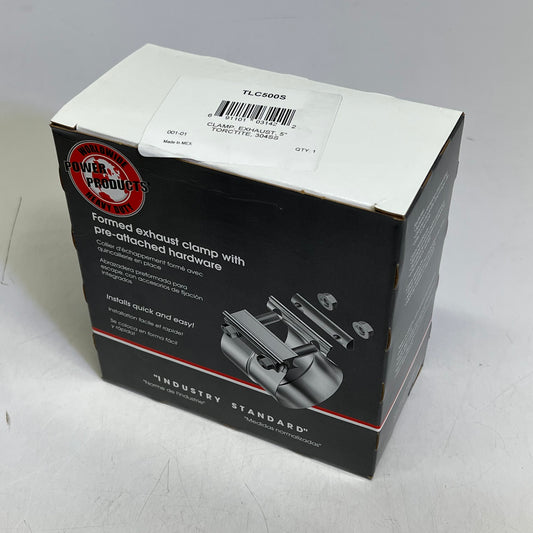 ZA@ WORLDWIDE POWER PRODUCTS (2 PACK) Torca Replacement Clamp Stainless Steel 5" Chrome TLC500S