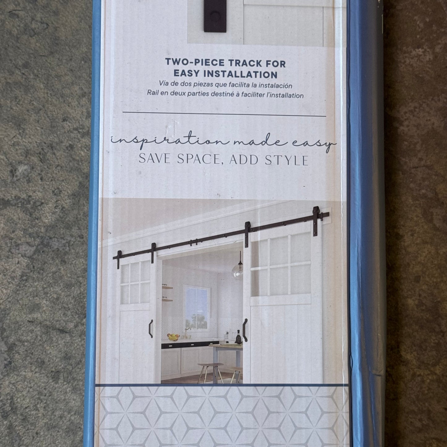 NATIONAL HARDWARE Classic Interior Sliding Barn Door Kit 72-Inches Matte Black N700-003