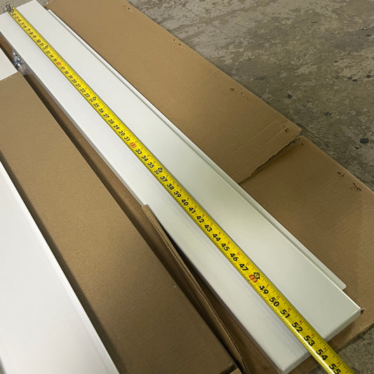 SAFCO Steel Flat File Cabinet Base Sz 53.5" L x 6" W, White 4999WHR