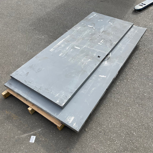 ZA@ Pallet of MIXED Steel Doors 83”x41.5” Grey (AS-IS)