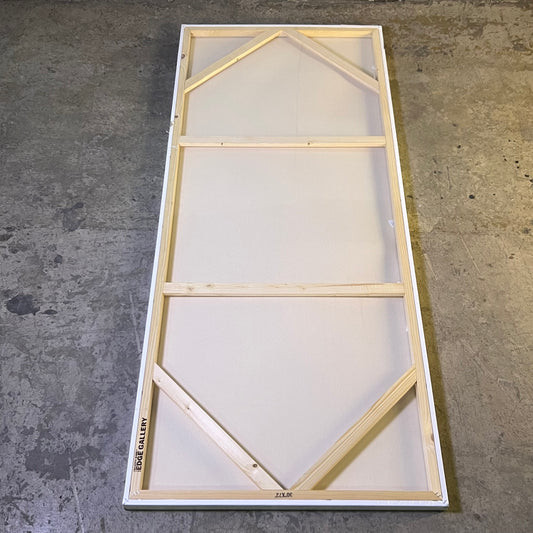 ZA@ CREATIVE MARK The Edge Professional Stretched Canvas W/ 4 Paintable Edges Sz 1 1/2" x 30" x 72", White 90286A