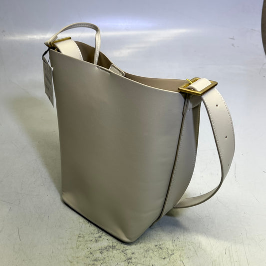 ZA@ ZARA (2 PACK) Bucket & Crescent Moon Style Purse Off White/Creme