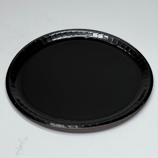 SOLUT! (150 PACK) 13" Take and Bake Coated Paperboard Black Oven Safe Pizza Tray - 74553-0150