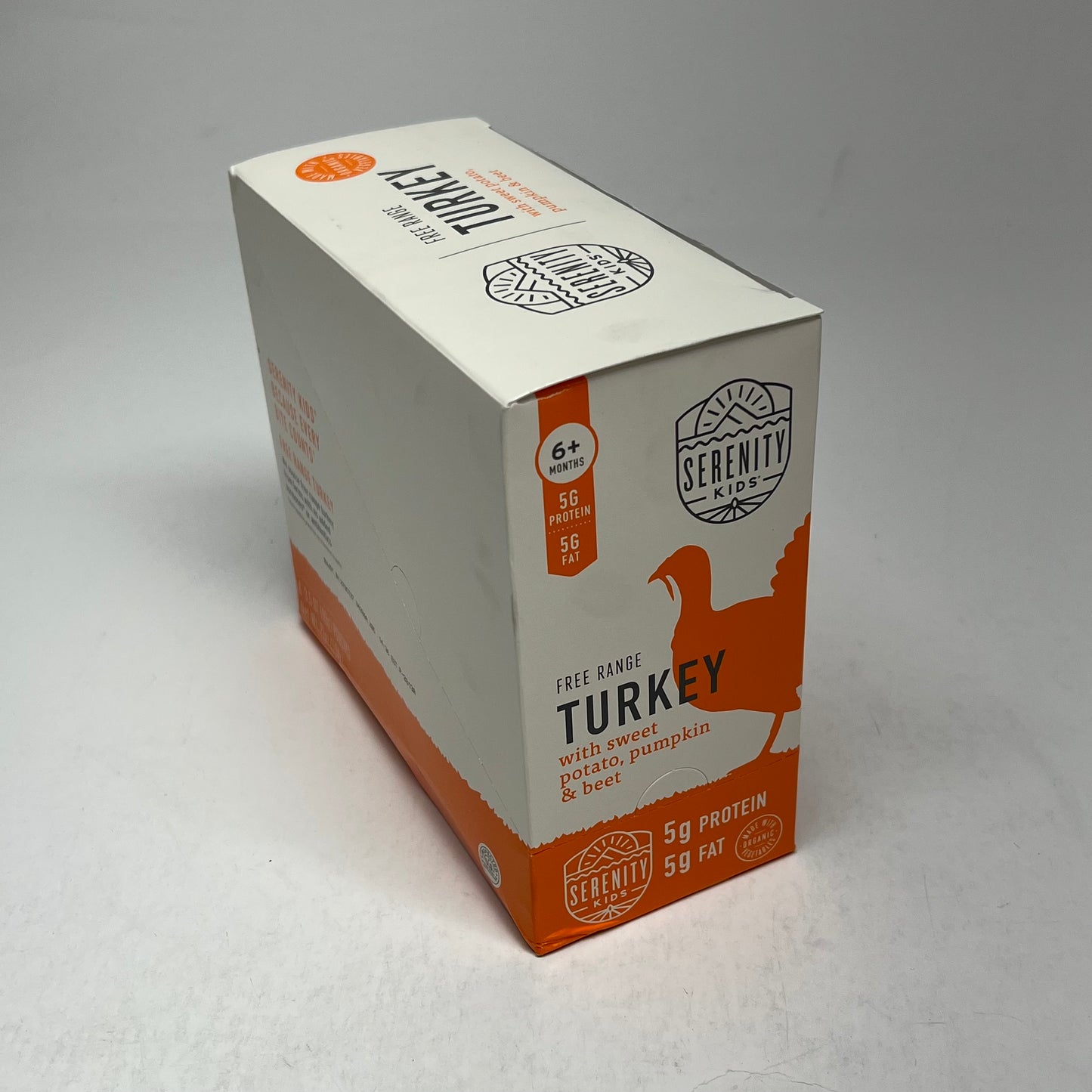 SERENITY (6 PACK) Turkey W/ Organic Veggies Baby Food Pouches 3.5oz BB 10/27