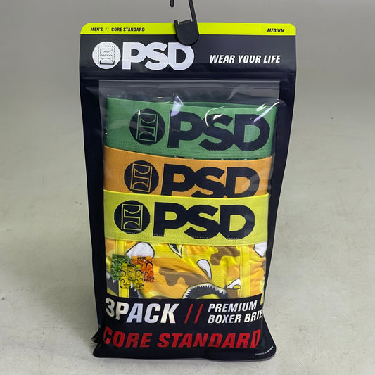 PSD (3 PACK) Warface Men's Boxer Briefs Medium WF FACES