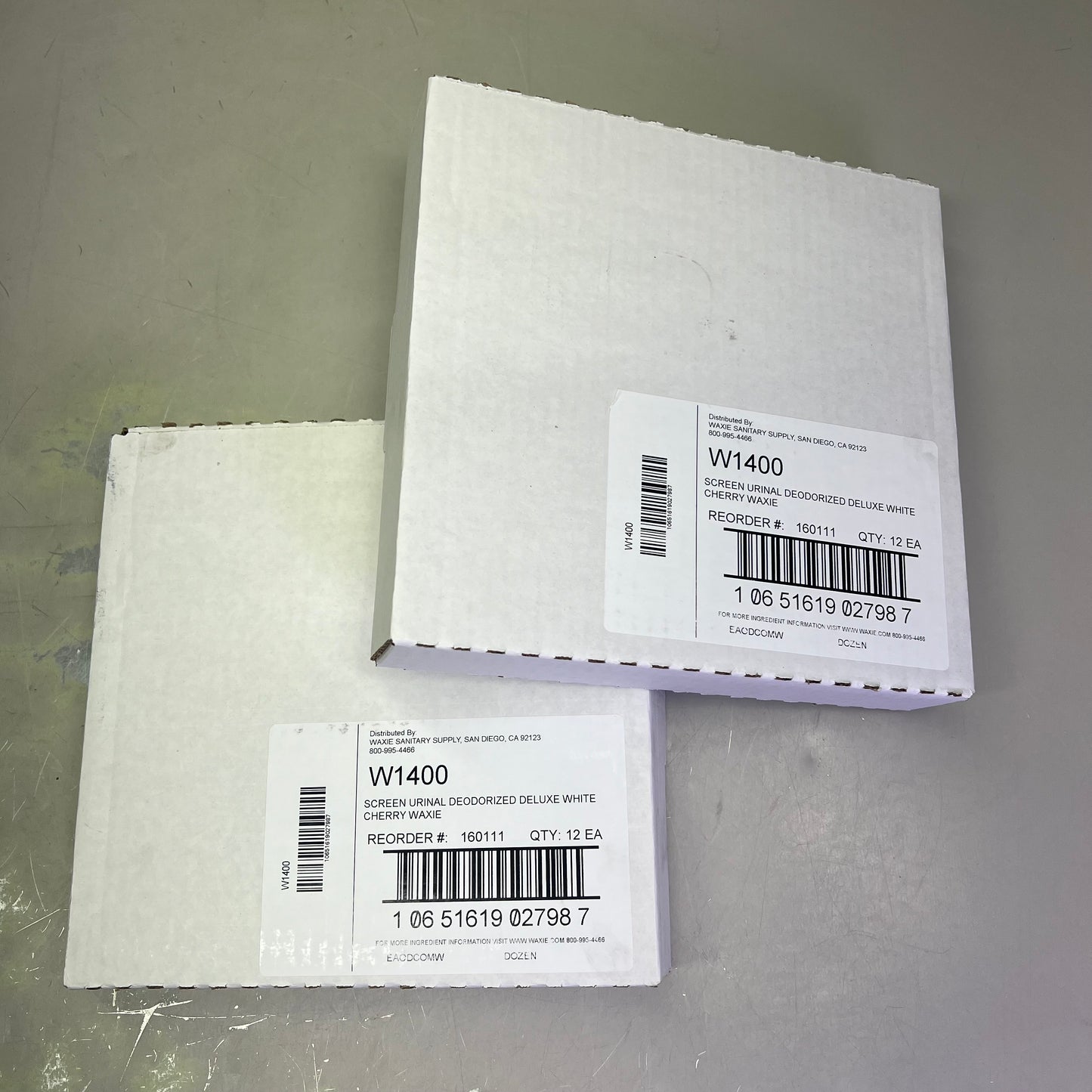 WAXIE (24 PACK) Urinal Screen Flexible Vinyl Cherry Scented One Size White W1400