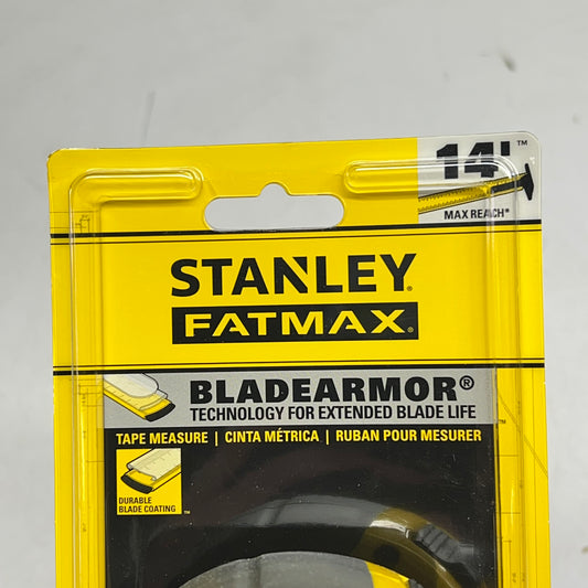 STANLEY Fatmax Tape Measure W/ Blade Armor & Impact Resistant Case 35' 33-735