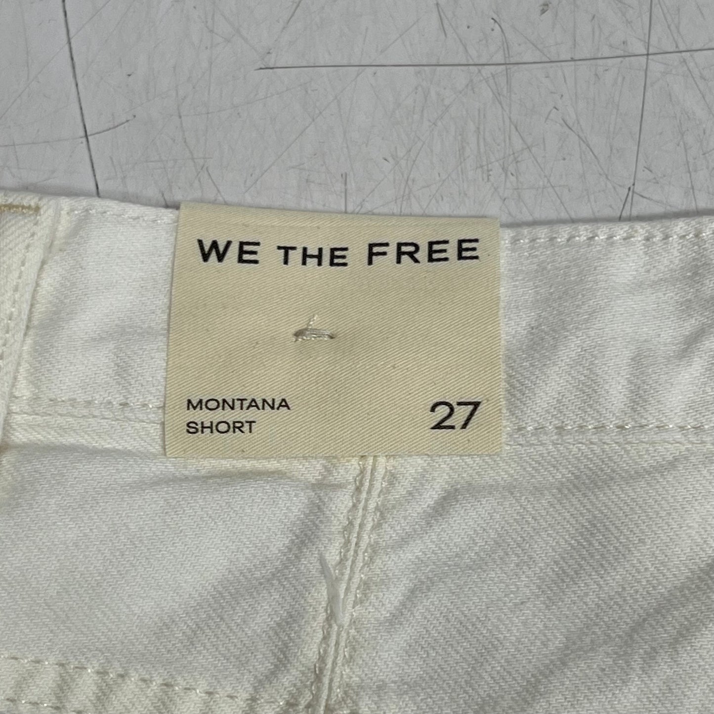 FREE PEOPLE We the Free Montana Shorts Knee Length Women's sz 27 White OB2181075