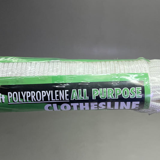 ROPE KING (2 PACK) Poly All-Purpose Clothesline 3/16" x 100' White POCL-100