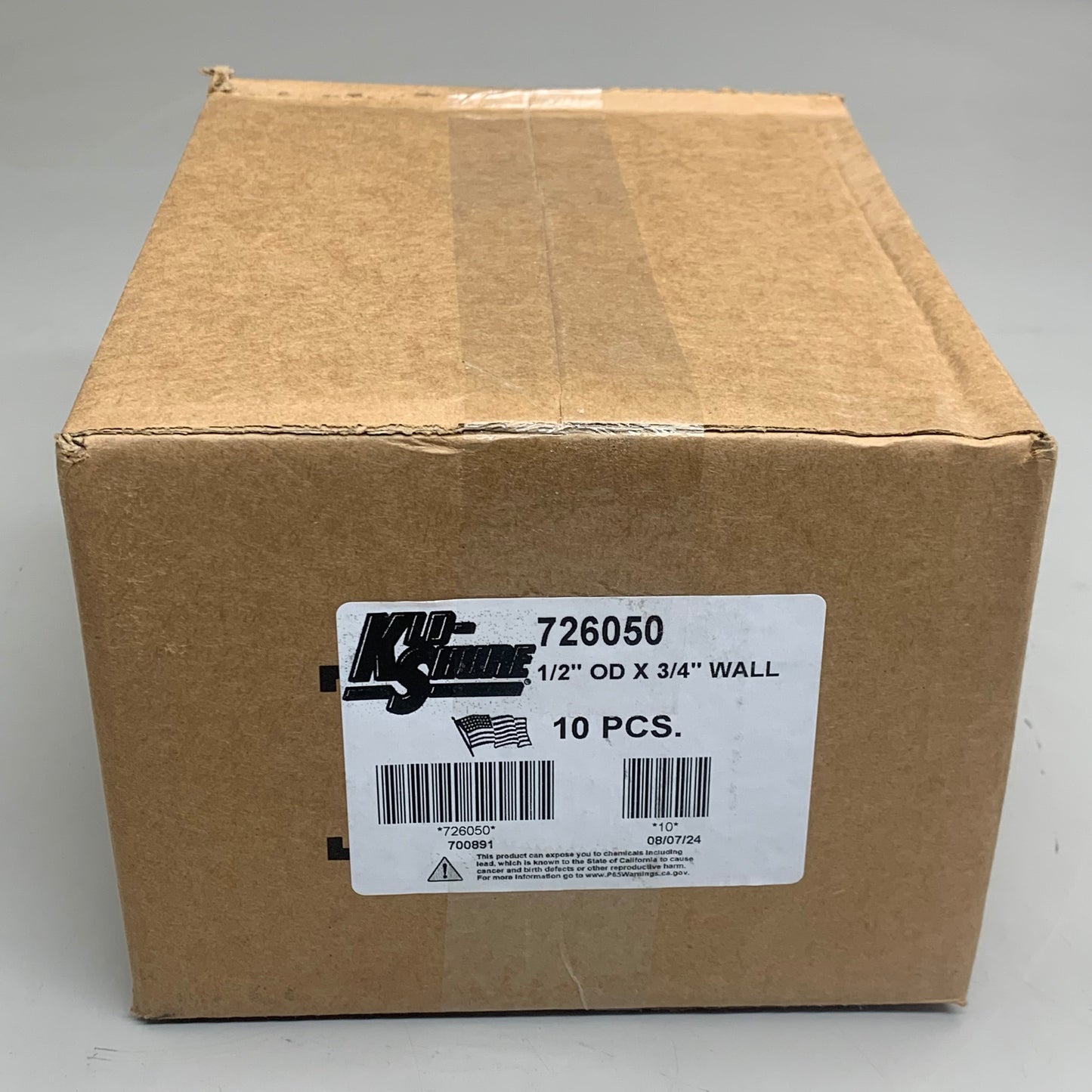 KLO-SHURE (10 Pack) Insulation Strut Mount Clamp 1/2" OD x 3/4" Wall Galv 726050