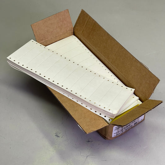 COMPULABEL (5000 PACK) Pin Fed Address Labels 3-1/2" x 15/16" Yellow DT-35-15-1