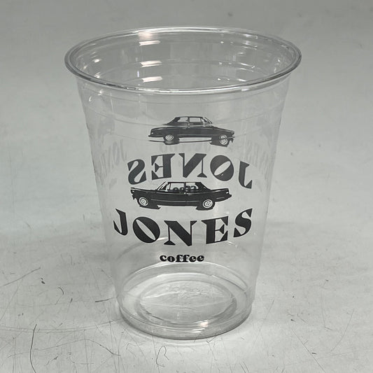 ZA@ KARAT (50 PACK) Jones Coffee Plastic Cups For Cold Beverages 16oz Clear