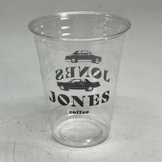 ZA@ KARAT (50 PACK) Jones Coffee Plastic Cups For Cold Beverages 16oz Clear A