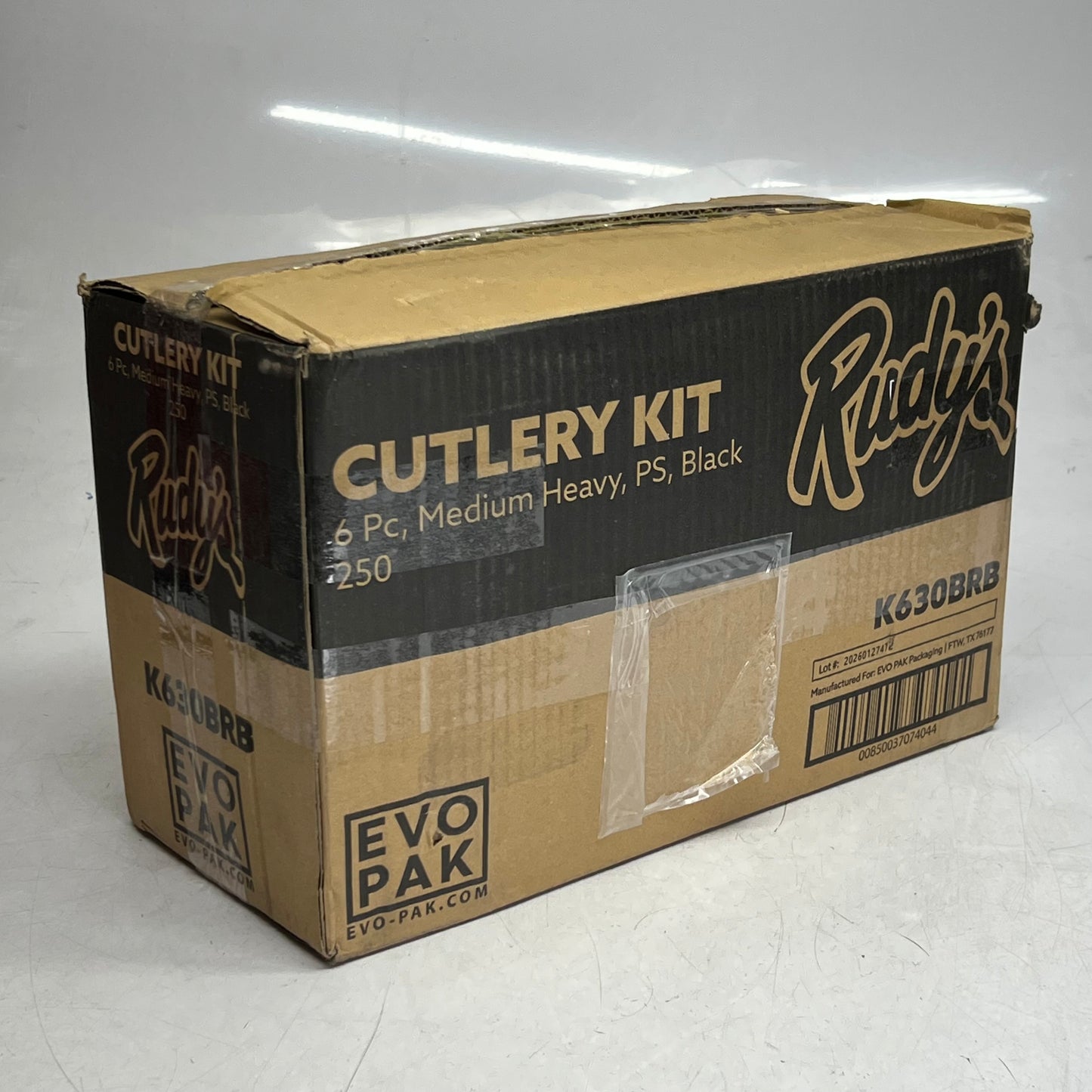 ZA@ RUDY'S (250 PACK) 6-Piece Cutlery Kit K630BRB (New) J