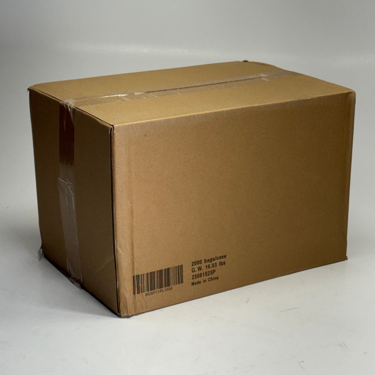 ZA@ BAGSPOT (2000 Bags) Plastic Bags Sz 9"W x 12"H, Black 25081525P