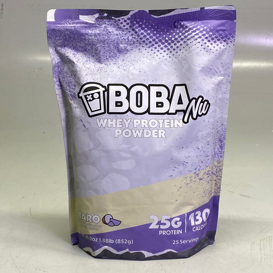 BOBA NUTRITION 25 Servings Whey Protein Powder 30 oz BB 01/28