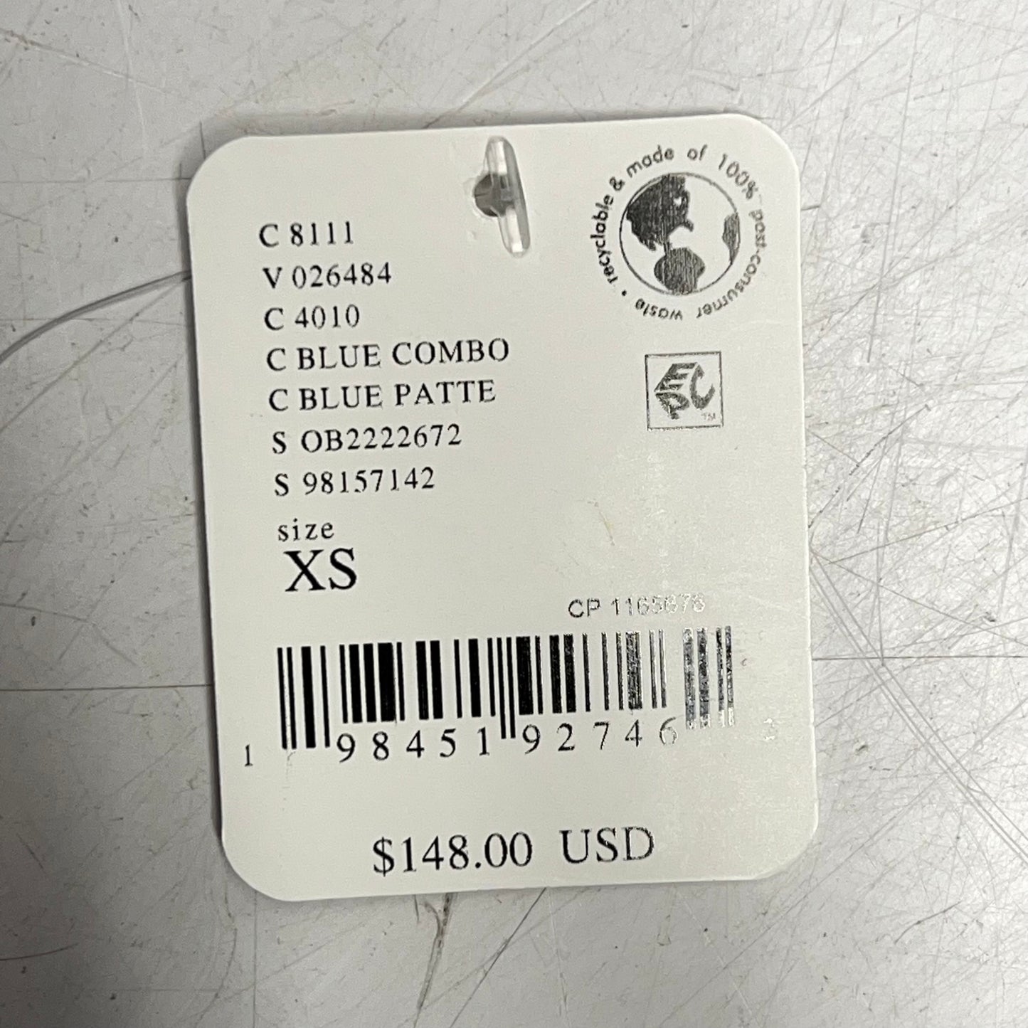 FREE PEOPLE Garden Wall Top Open Sides W/ Double Tie Closure Women's Sz XS Blue