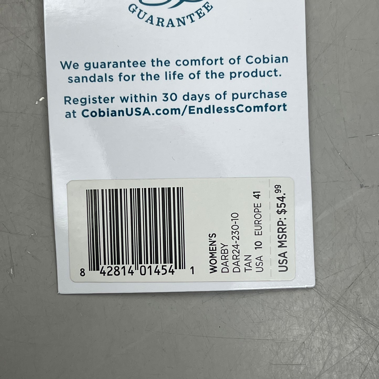 COBIAN Darby Synthetic Suede Strap Sandals Women's Sz 10, EU 41 Tan DAR24-230-10