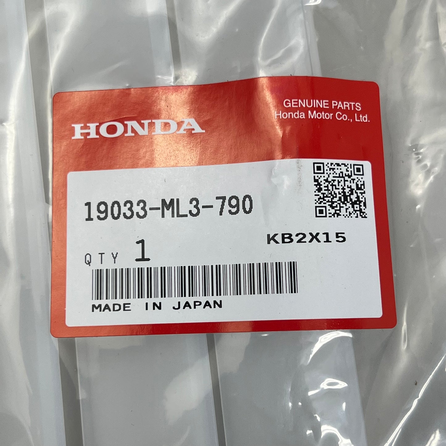 HONDA Radiator Grille Genuine OEM 19033-ML3-790