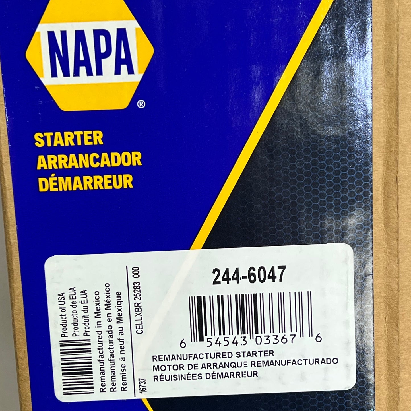 NAPA Remanufactured Clockwise Starters For Toyota Models Vehicles 2446047