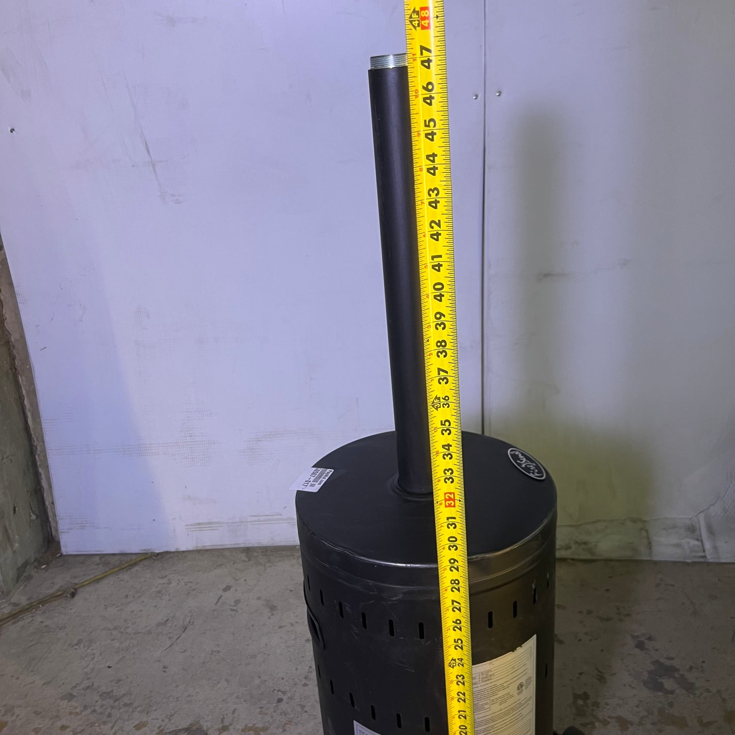 ZA@ FIRE SENSE 50,000 BTU Propane Freestanding Patio Heater With Wheels 67073 (AS-IS, Cosmetic Damage)