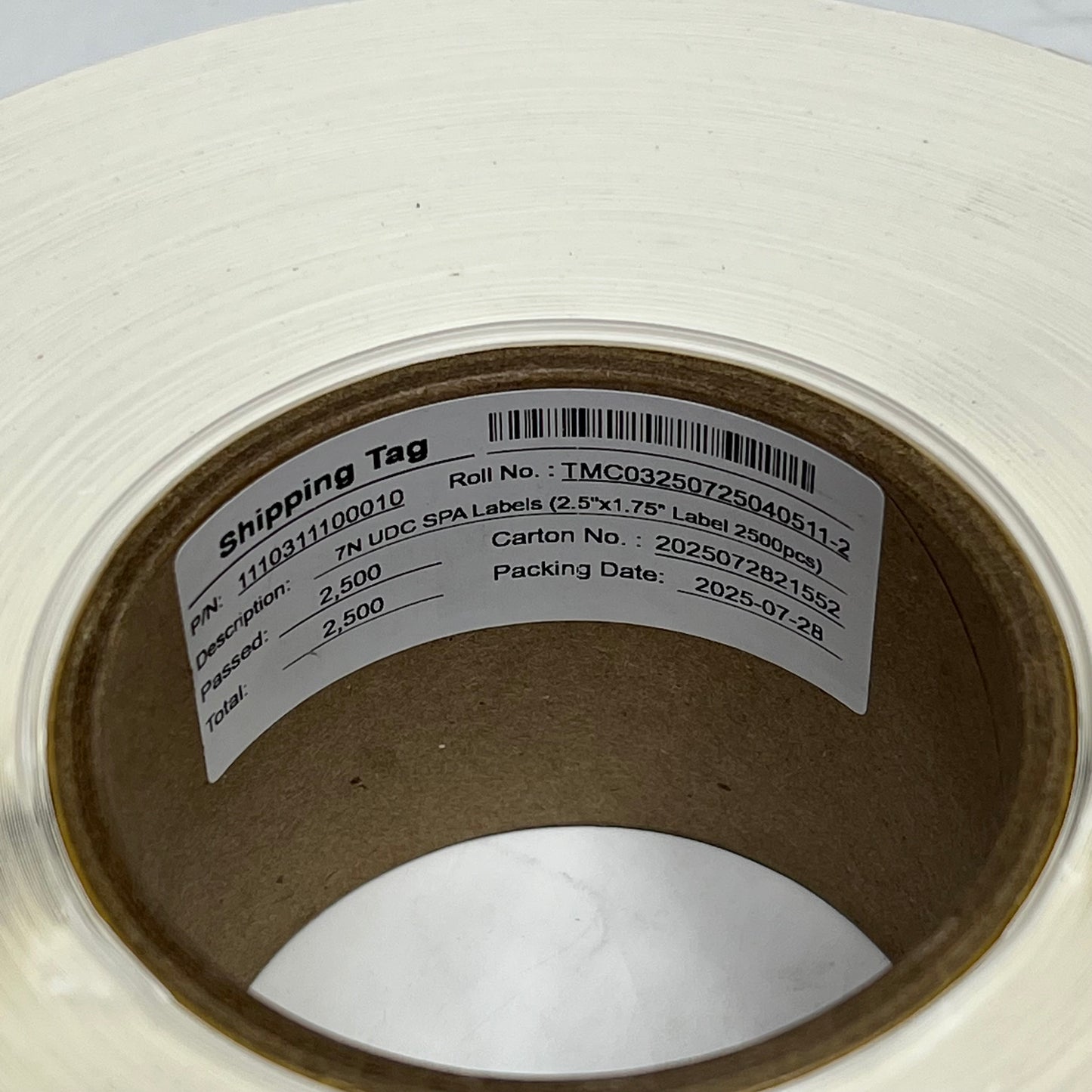 ZA@ (LOT OF 2) Trackable/scanning Adhesive Labels 2.5" x 2" White