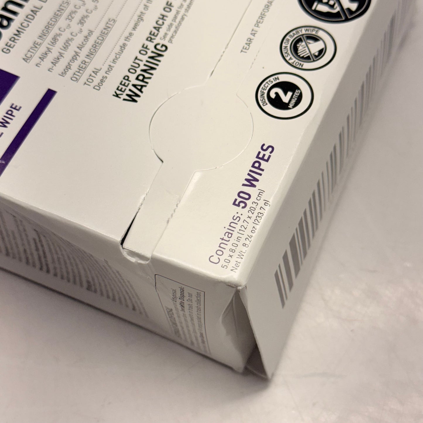 SANI-CLOTH Super Wipes 2 Pack (50 Each) Large 5"x8" Germicidal