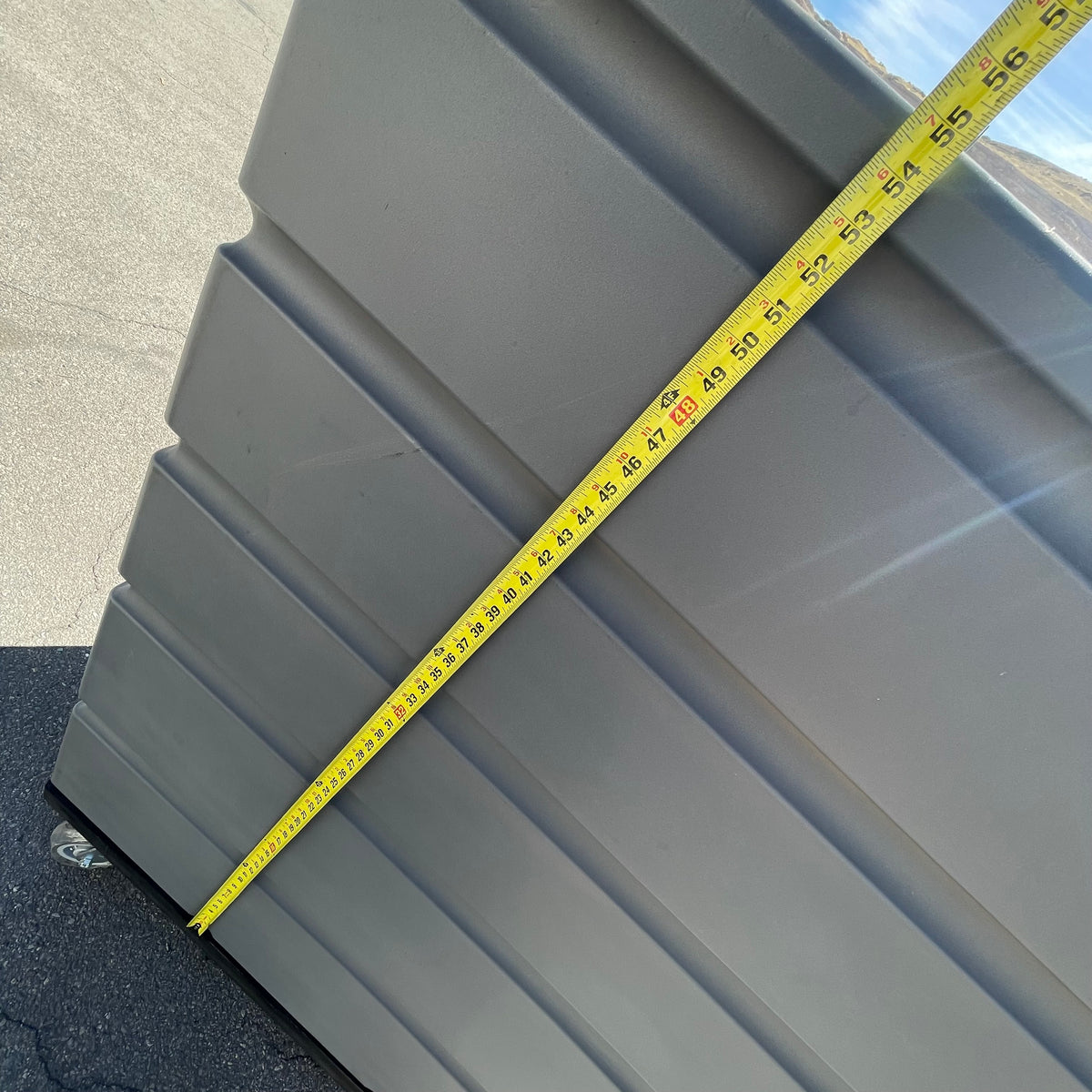 UNBRANDED Plastic Bulk Transport Truck for Linen/Laundry/Material Handling 55"x46"x27" Grey