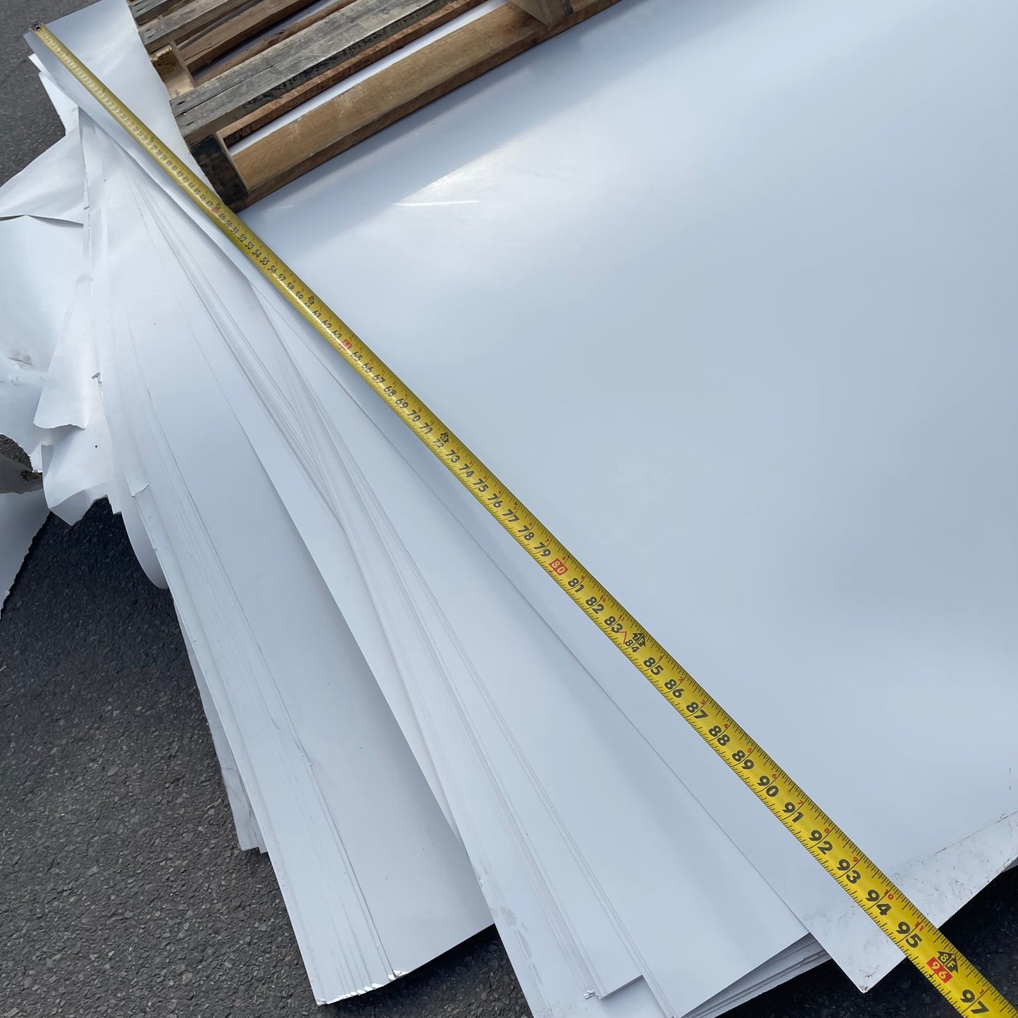 ZA@ Pallet of MIXED Large Paper Sheets 96”x48” (AS-IS)