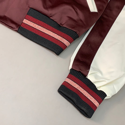 COACH Crystal Reversible Floral Print Kids Jacket Sz XS Maroon/Pink F67460 (New)