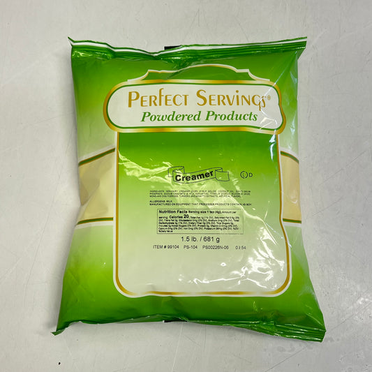 PERFECT SERVINGS (6 PACK, 1.5 Lb EACH) Powdered Products Creamer White 99104