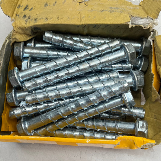 DEWALT (25 PACK) Hex Head Screw Plus Anchor 5/8" X 6" Silver PFM1411640