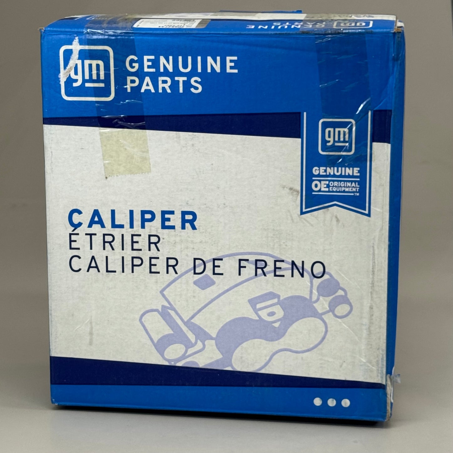 GM GENIUNE PARTS Front Brake Caliper 6.37"x13.12"x6.37" Yellow 20982734