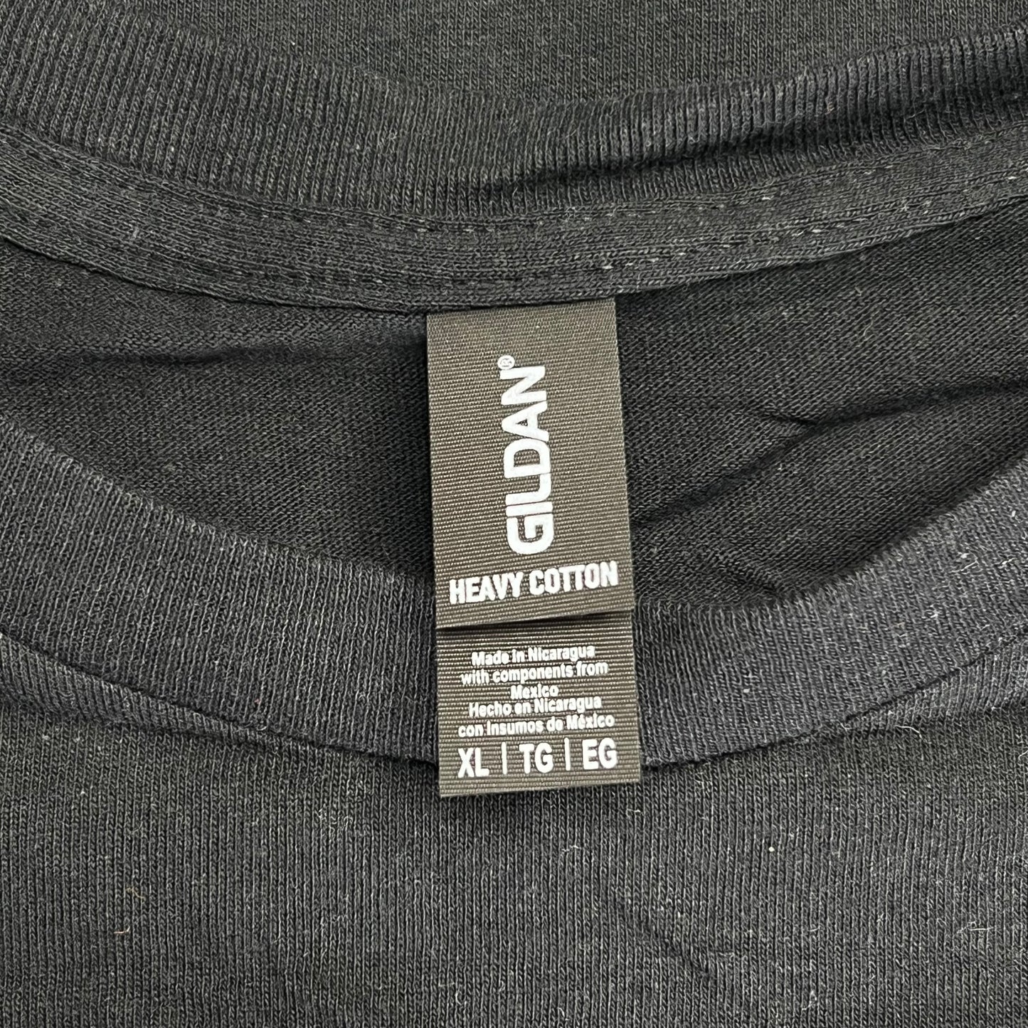 ZA@ GILDEN (12 PACK) Unisex Heavy Cotton T-shirts Short Sleeve Unisex Sz XL Black G500