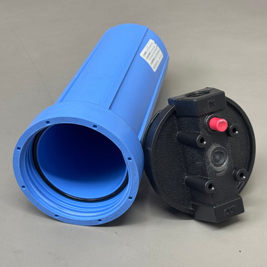 PENTAIR Pentek Slim Line Water Filter Housing Leakproof 10" 1/2" FIP Blue/Black