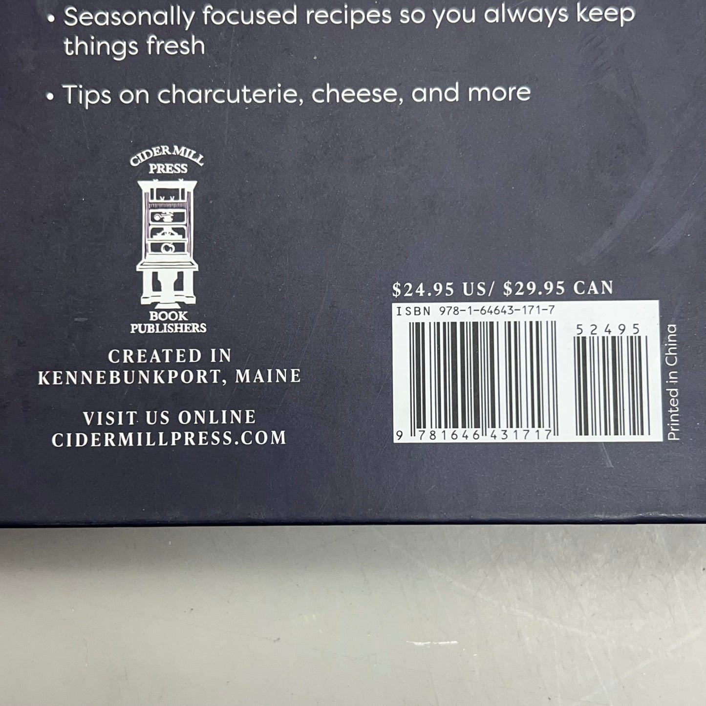 ON BOARD Ideas & Recipes By Derek Bissonnette & Gabrielle Cote Hardcover Book