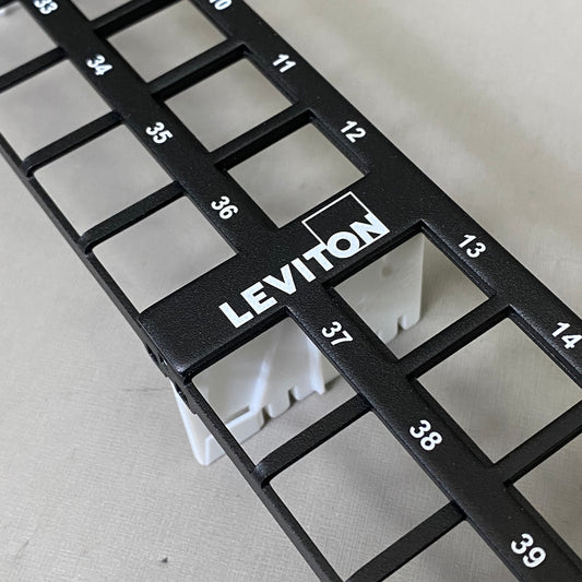 LEVITON High Density Universal Flat Panel 48-Fiber Black E2X1F-S48