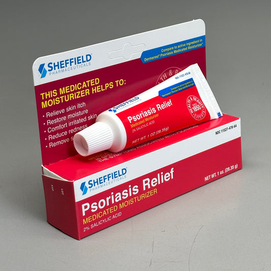 ZA@ SHEFFIELD Psoriasis Relief Medicated Moisturizer 1 oz 06/25 A