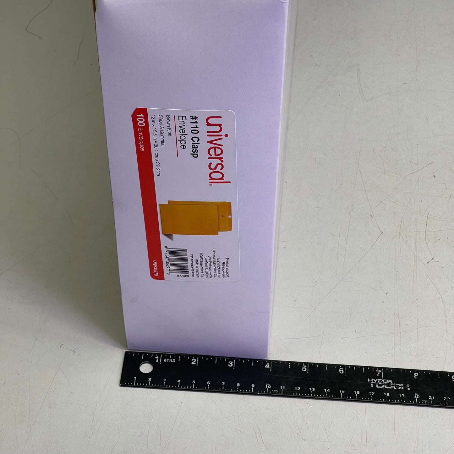 UNIVERSAL (100 PACK) #110 Kraft Clasp Envelope Clasp/Gummed Closure 12"x15.5" Brown Kraft UNV35270