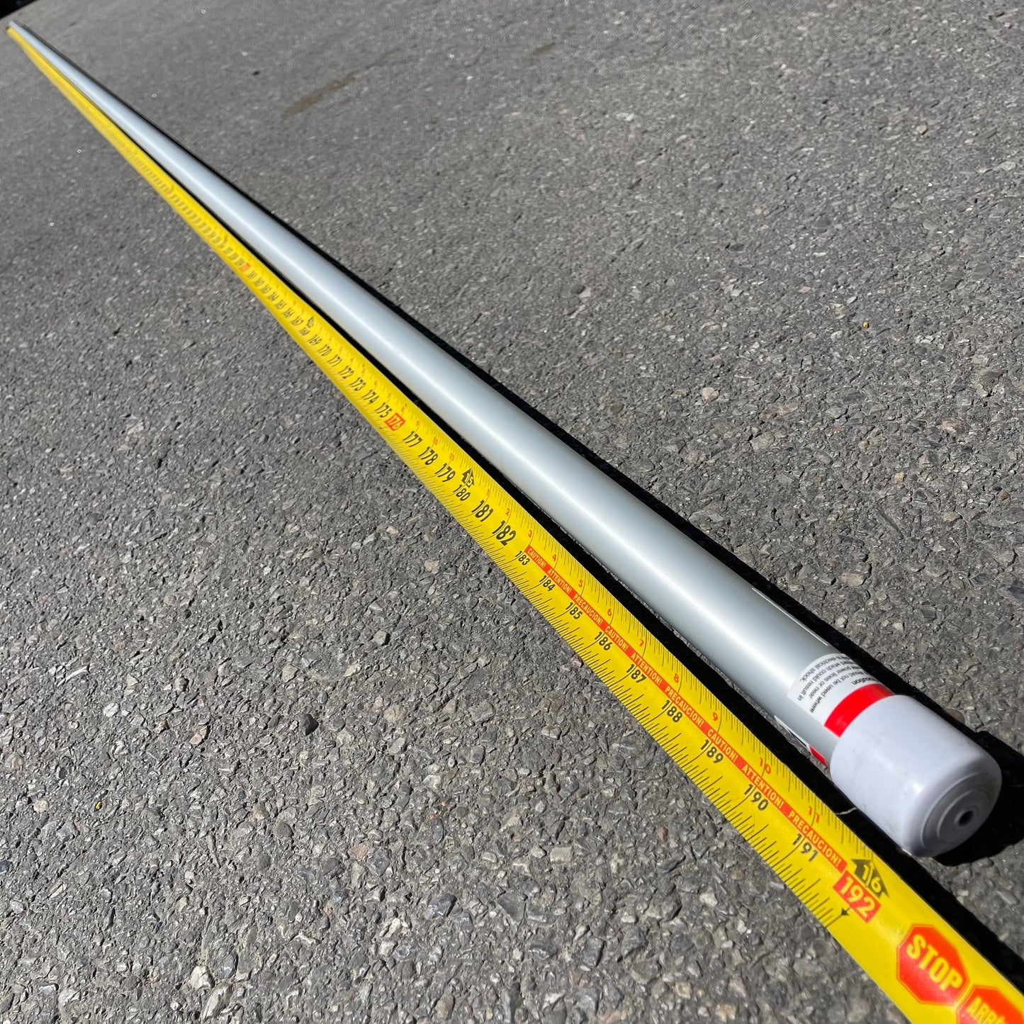 Z@ PENTAIR 1-Piece Lifeguard Straight Pole 16 ft R191116 ALUMINUM ~2.32 lbs (New, Small Dents)