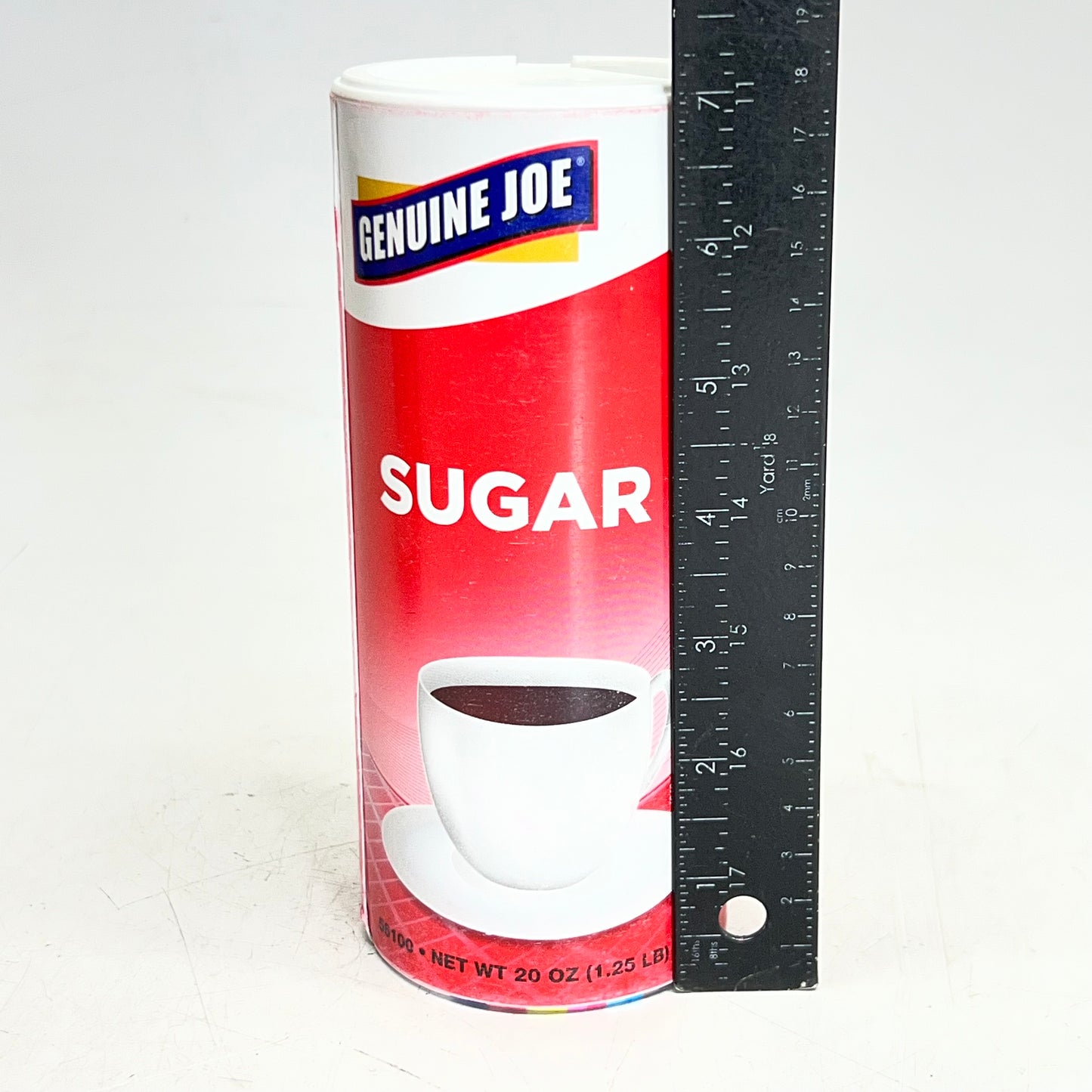 ZA@ GENUINE JOE (3 PACK) Pure Cane Sugar with Reclosable Lid 20 oz 56100