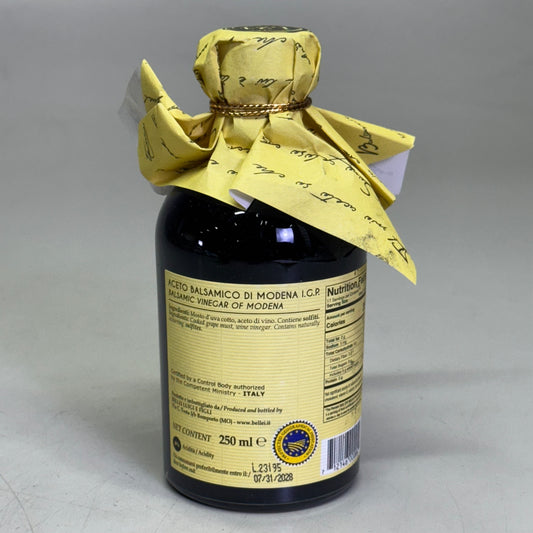 BELLEI Aged Balsamic Vinegar of Modena Sz 8.45 fl oz, Precious Yellow