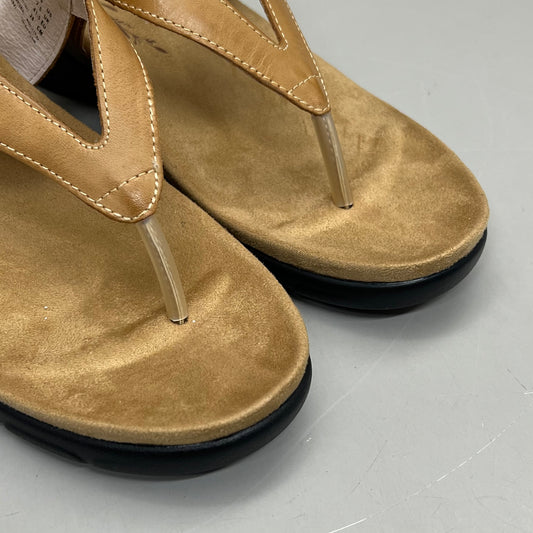 PROPET Wynzie Dressy Adjustable Flip Flop Women's Sz 8 XX(4E) Tan WSX051L