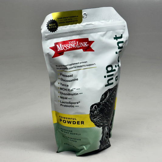 THE MISSING LINK (2 PACK, 1 lb EACH) Hip & Joint Powder Dog Supplement BB 11/25