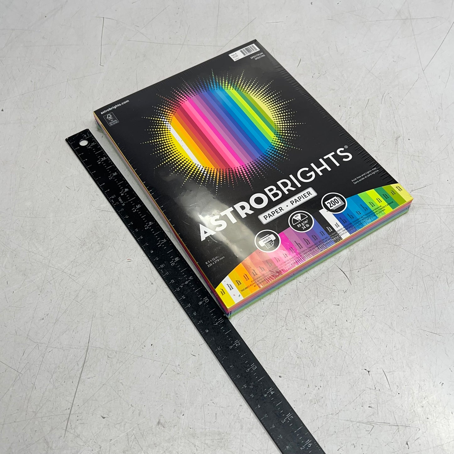 ASTROBRIGHTS (2 PACK, 200 SHEETS EACH) Colored Paper 8.5" X 11" 24lb Multicolor